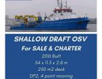 FOR SALE AND CHARTER Shallow Draft